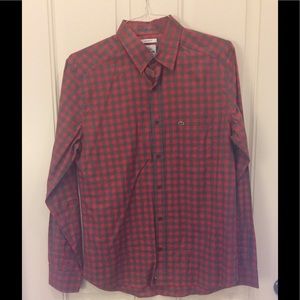 Lacoste Men’s Plaid Dress Shirt